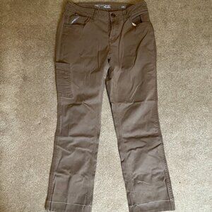 Ariat Women's Perfect Rise Straight Size 29 Field Khaki Rebar Made Tough Pant